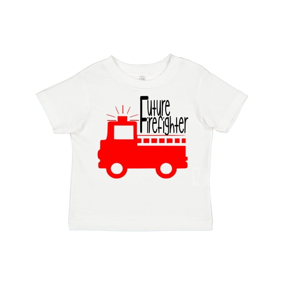 Inktastic Future Firefighter Cute Red Firetruck Boys or Girls Toddler T-Shirt