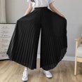 thumbnail image 2 of Pantalon Large Taille Haute pour Femmes, Décontracté, Mode Coréenne, Ample, 2 of 4