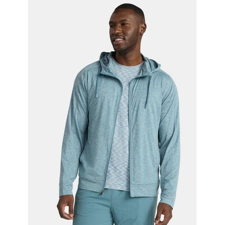 Athletic Works Men's and Big Men's ButterCore Soft Full Zip Hoodie, Sizes S-3XL