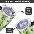 thumbnail image 5 of Cute Avocado 40 OZ Tumbler Cup with Lid and Straw Gifts for Mom Friend Sister Grandma, 5 of 7