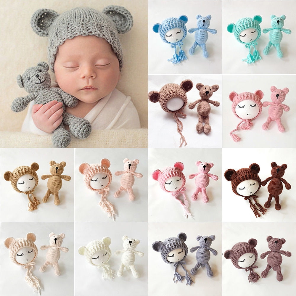 Details about   New Knit Crochet Infant Baby Kids Deer Elk Hat Cap Beanie Newborn Photo Prop Hat 