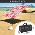 thumbnail image 4 of Portable Beach Tent Sun Shelter With Ground Pegs Water And Wind Resistant Sun Shade Canopy Angle Adjustable Grid Of Squares, 4 of 7