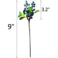 thumbnail image 6 of Morttic 10 Pack Artificial Flowers California Faux Blueberries Artificial Blueberry with Stems for Decorating Blueberry Picks Fruit Fake Silk Flowers Home Party Wedding Table (Blue), 6 of 6