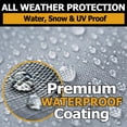 thumbnail image 4 of All Weather Car Cover Fits 1990 1991 1992 1993 1994 1995 1996 1997 1998 1999 2000 Toyota Celica waterproof, uv-proof, easy access zipper, wind-proof, detachable straps GREY, 4 of 14