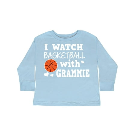 

Inktastic I Watch Basketball with Grammie Gift Toddler Boy Girl Long Sleeve T-Shirt