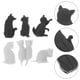 thumbnail image 2 of 6 marcadores de vino con forma de gato, marcador de bebida para gatitos, colgador de bolsitas de té, marcador de vino de silicona con forma de gato, 2 of 7