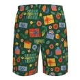 thumbnail image 6 of Kdxio Christmas Gift Pattern Mens Casual Shorts - Drawstring Summer Beach Sports Shorts for Men, 6 of 9