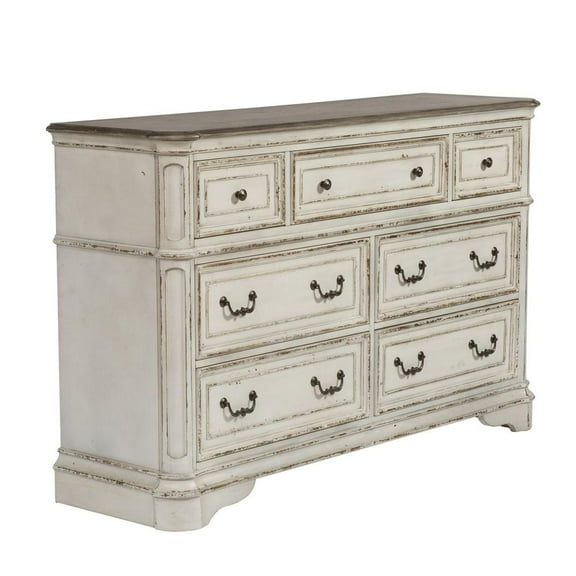 Liberty Furniture Industies, INC Magnolia Manor 7 Drawer Dresser in Antique White
