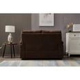 thumbnail image 6 of Home Square 3 Piece Transitional Linen Padded Arms Living Room Set Brown, 6 of 27
