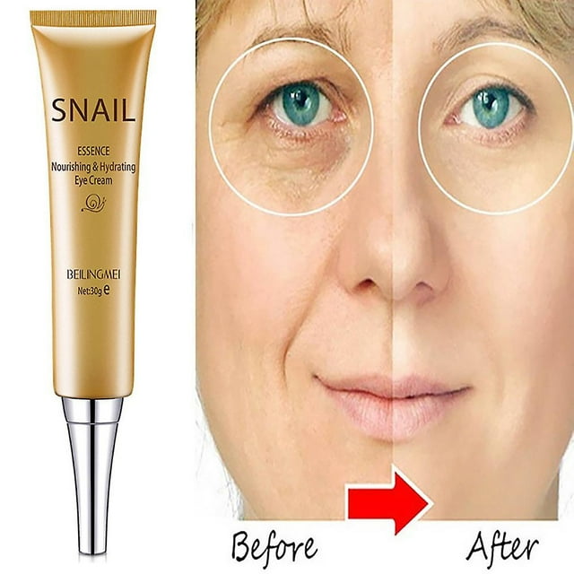 Crema de ojos HUOGUO Hidratación Profunda para eliminar arrugas con esencia de caracol