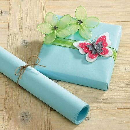 Kraft Wrapping Paper - Pastel Blue Kraft Gift Wrap - 40 square feet