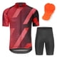 thumbnail image 1 of Conjunto De Ropa De Ciclismo Para Hombre, Transpirable, De Secado Rápido, Cómodo, Manga Corta Y Pantalones Cortos Acolchados, 1 of 7