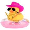 thumbnail image 1 of Car Duck Ornament Dashboard Decorations for Car Rubber Duck Accessories with Hat Necklace Swim Ring Musical Instruments B, 1 of 6