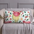 thumbnail image 6 of Disketp Christmas Cute Pigs Pillowcase, Queen Size Pillow Cases for Bedroom,Office,Sofa, Pillow Cover with Envelope Closure - 20x36in, 6 of 7