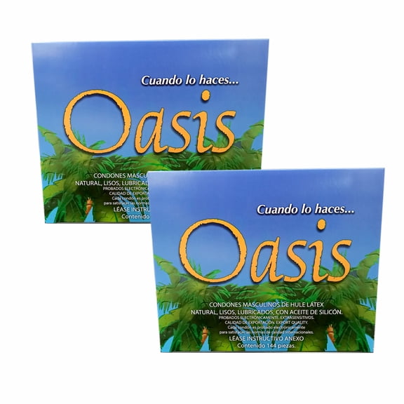 KIT 2 CONDONES OASIS NATURAL (CADA CAJA CON 144 CONDONES)
