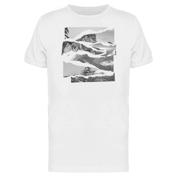 Torn Paradise Beach Vacation Men's T-shirt