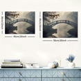 thumbnail image 6 of ONETECH Nature Wall Art Bridge Over Lake Canvas Painting Autumn Tree Forest Nature Landscape in Park Modern Picture Print On Canvas Artwork for Home Decoration 16x12inch, 6 of 6