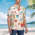 thumbnail image 5 of Bixox Men's Hawaiian Shirts Men's Christmas and New Year Print Short-Sleeve Shirt-XX-Large, 5 of 8