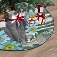 thumbnail image 3 of FMSHPON ElephantPassion Flowers Xmas Christmas Tree Skirt Stand Mat for Holiday Party Decoration Indoor Outdoor 36 inches, 3 of 3