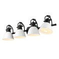 thumbnail image 3 of Yep by Golden Lighting Duncan 4-light Vanity in Matte Black and White shade, 3 of 3