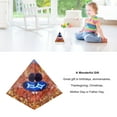 thumbnail image 4 of Pierre Pyramide Constellation, Pierre Pyramide Cristal Orgone Améthyste Chakra Résine Idéale comme Décoration Cadeau, 4 of 7