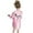 Z01-Pink, variant on MUXiin Robes for Women Knee Length Bathrobe Lightweight Kimono Robe 3/4 Sleeve Knit Sleepwear with Pockets