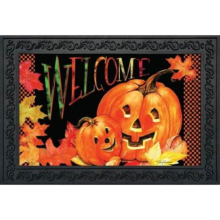 Pumpkin Pals Doormat Indoor Outdoor Welcome Jack O Pumpkin Pals Doormat Indoor Outdoor Welcome Jack O Lanterns 18 X 30