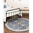 thumbnail image 3 of Rugs.com Lola Collection Rug – 7 Ft Round Navy Blue Medium Rug Perfect For Kitchens, Dining Rooms, 3 of 7