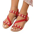 thumbnail image 3 of WILLBEST Sandalias Para Dama Sandalias De Playa De Moda Con Tejido Bohemio Para Mujer, 3 of 8