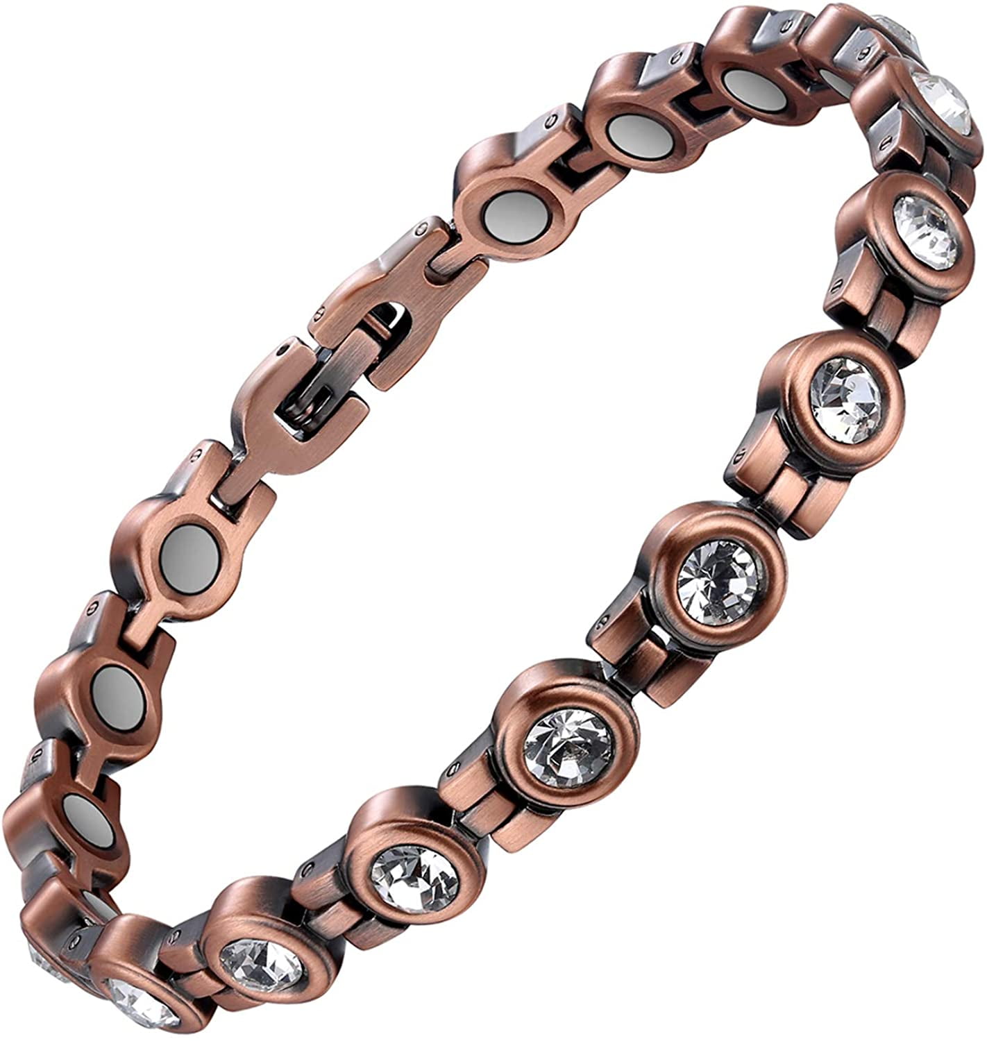 ENET Bracelet Pure Copper Magnetic Therapy Arthritis Pain Relief Bangle