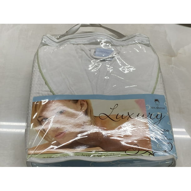 Spa sister , Luxury spa robe, terry -lined , waffle robe , with shawl ...