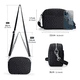 thumbnail image 3 of Bolso Mano Mujer Dama Crossbody Bandolera Mujer Bolso Moda Xtellar negro, 3 of 3
