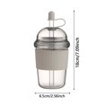 thumbnail image 2 of TAROFIIH 15 oz Iced Coffee Cup with Straw and Lid, 430ml Reusable Travel Tumbler with Silicone Grip, Portable Drinkware, 2 of 7