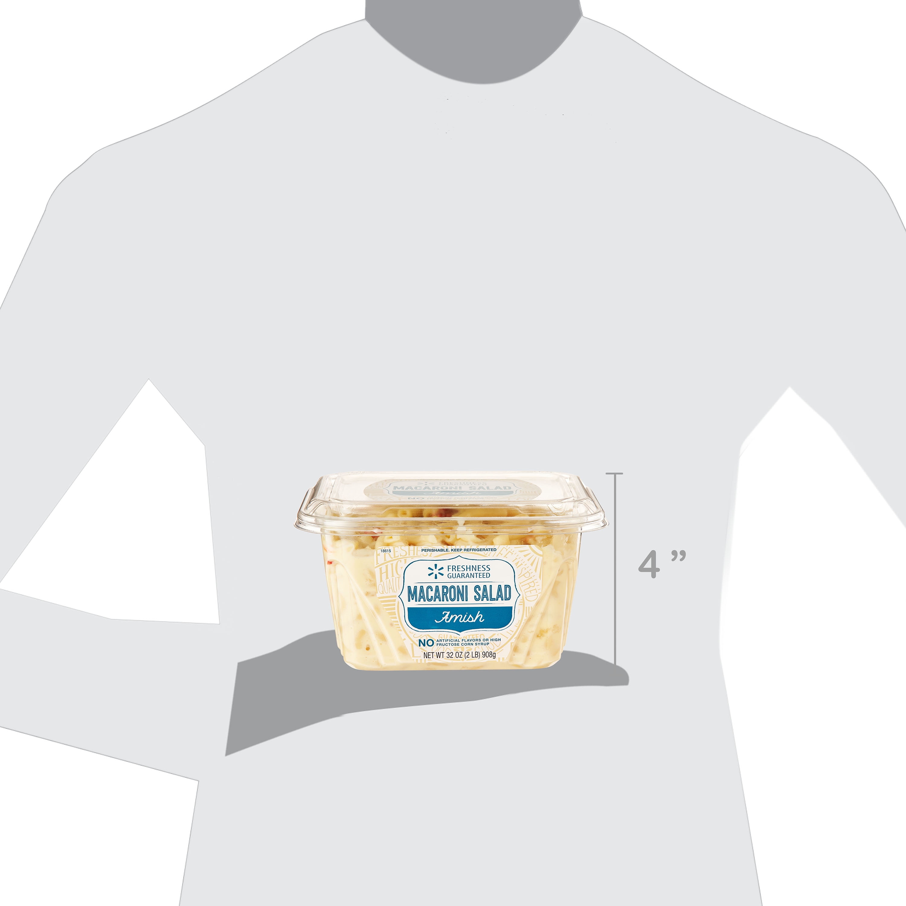 Freshness Guaranteed Amish Macaroni Salad, Ready to Serve, 32 oz Tub (Refrigerated)
