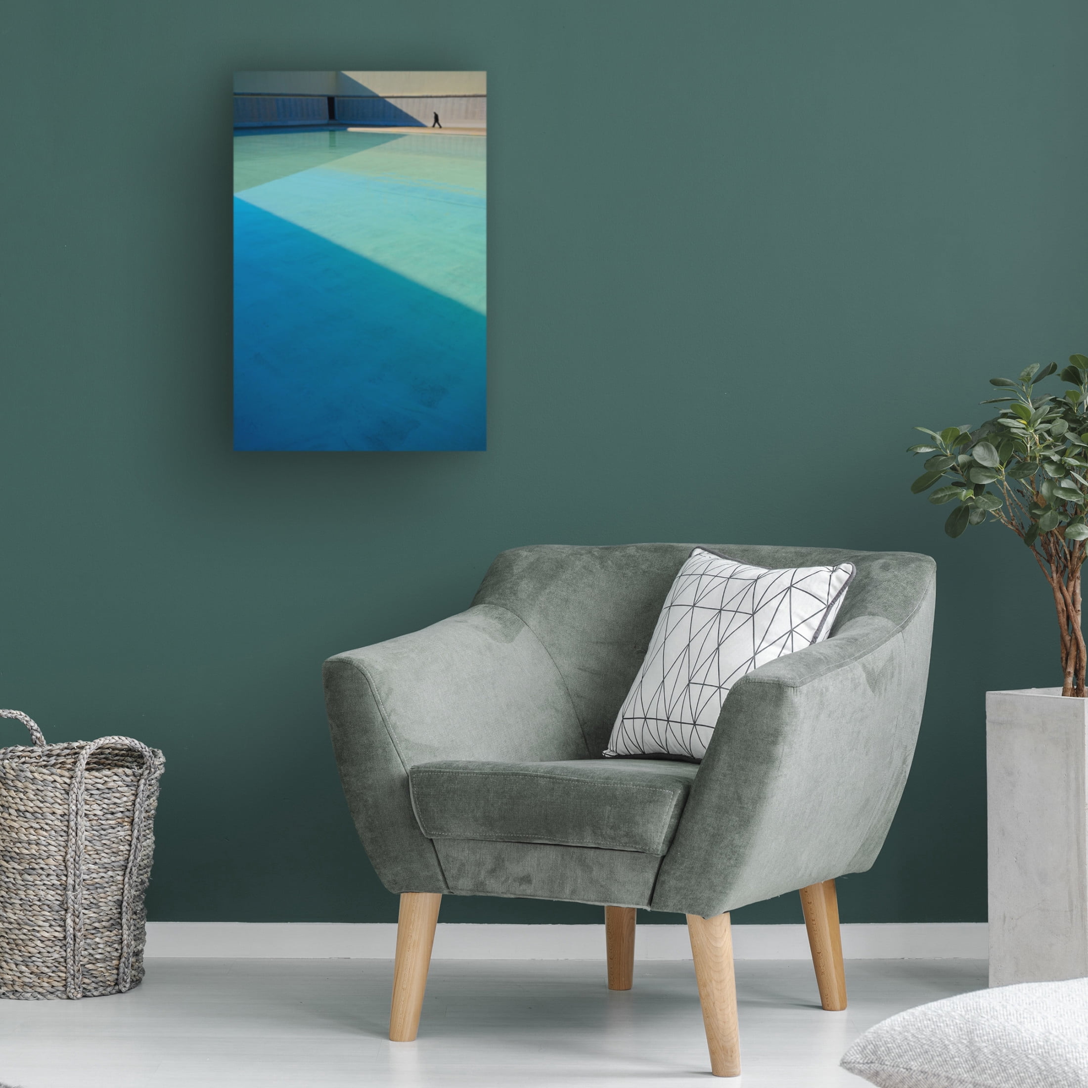Canvas Wall Art - Florentinus Joseph 'Zig Zag Effect' Wall Art for Living Room, Bedroom, or Office Décor by Trademark Fine Art - 30 x 47 Inches