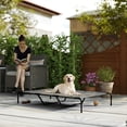 thumbnail image 2 of PawHut Elevated Outdoor Dog Bed, Raised Dog Bed for Large Dogs, Grey, 2 of 10