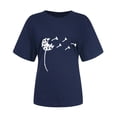 thumbnail image 4 of CEHVOM Haut de Mode pour Femme Imprimé Décontracté Coupe Ample T-shirt Chemise Grande Taille, 4 of 6