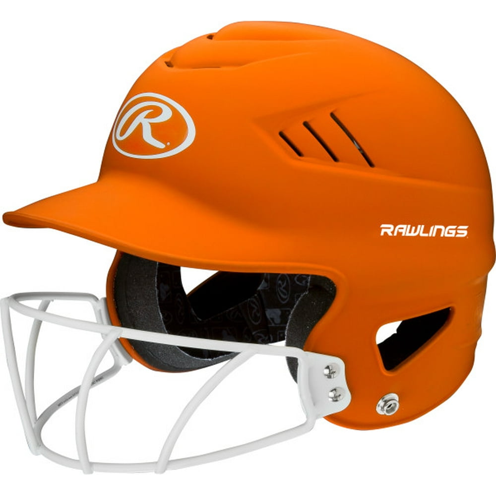Rawlings Coolflo OSFM Softball Batting Helmet with Face Guard, Matte