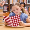 thumbnail image 6 of Haosy Red and White Checkered Notebooks 1-subject Journal 60 Sheets A5 College Ruled Paper Detachable Ring 8.3"x5.7", 6 of 8