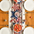 thumbnail image 5 of Sm:)e Stars 4th of July Table Runner, Wooden Patriotic Decor Durable and Stylish Independence Day Party and Family Gathering Supply 13 x 72 Inch, 5 of 7