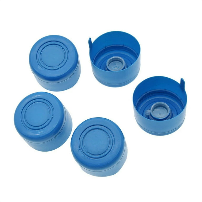 3 & 5 Gallon Water Jug Caps Reusable - Non-Spill 55mm Water Bottle  Caps,Silicone Replacement Cap Lids Anti Splash 3 Pack，Leak Free