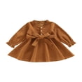 thumbnail image 1 of Robe Décontractée à Manches Longues pour Fille + Ceinture, 1 of 7