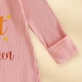 thumbnail image 6 of Nwiuh Infant Baby Girl Fall Outfit Sweatshirt Romper Fun Letters Long Sleeve Jumpsuit Newborn Clothes (Pink, 3-6 Months), 6 of 8
