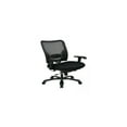 SPACE Seating Double Air Grid Big and Tall Back and Black Mesh Seat