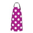 thumbnail image 2 of Naloa Purlpe And White Polka Dot Apron Kitchen Aprons with Pockets for Women Men Chef, 2 of 8