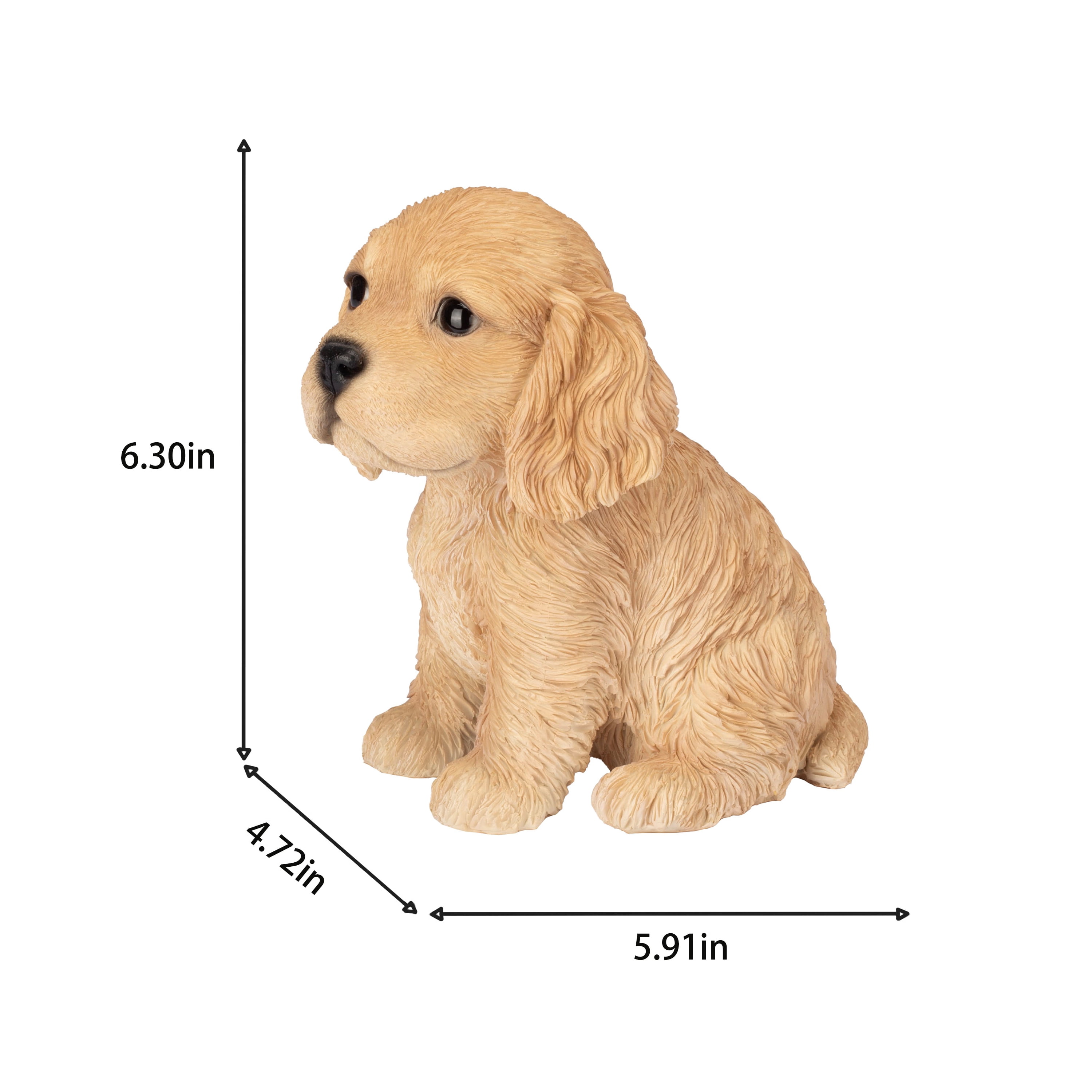 SOREAL Brown Cocker Spaniel | Handpainted Decorative Puppy Statue for Home & Garden Decor | Premium Polyresin Dog Statue | Gift for Dog Lovers | Weather-Resistant Indoor/Outdoor Decor