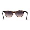 thumbnail image 2 of Womens Classy Iconic Boyfriend Style Horn Rim Sunglasses Beige Tortoise Smoke, 2 of 5