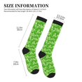 thumbnail image 2 of Compression Socks for Women and Men - Green Cucumber Compression Socks Circulation for Workout, 2 of 8