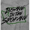 thumbnail image 2 of Insane in Spokane Washington Funny Plus Size Crewneck Graphic Tee Shirt Brisco Brands 2X, 2 of 5