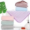 thumbnail image 2 of Toalla de baño de vellón de coral catiónico para el hogar, suave, espesa, absorbente de agua, toalla para cabello seco, suministro en vivo, toalla cuadrada, 2 of 5